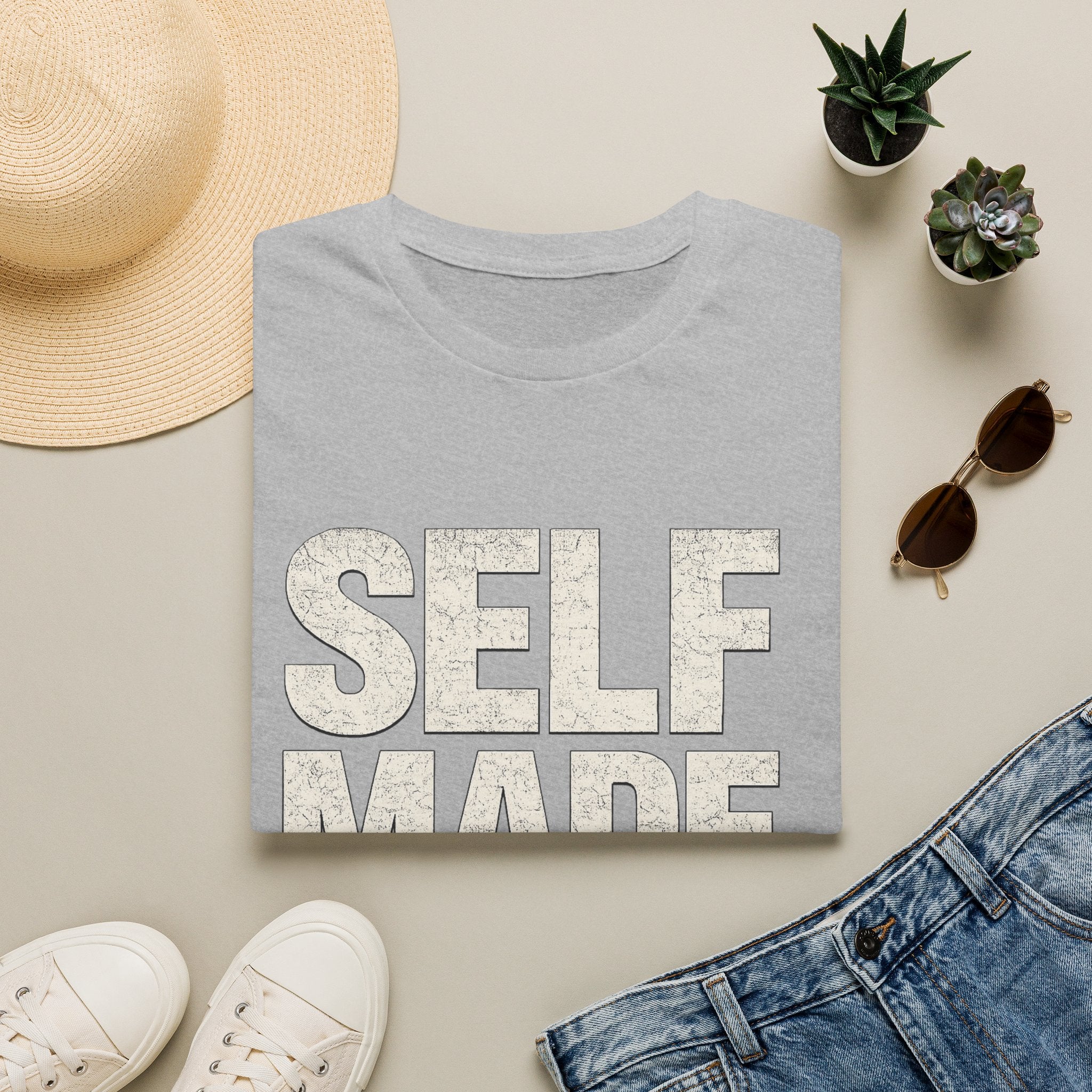 Self Made Graphic T‑Shirt — Motivational 'SELF MADE' Design