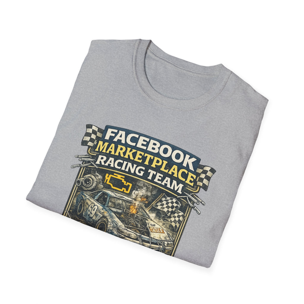 Facebook Marketplace Racing Team T-Shirt — Vintage Racing Car Graphic Tee
