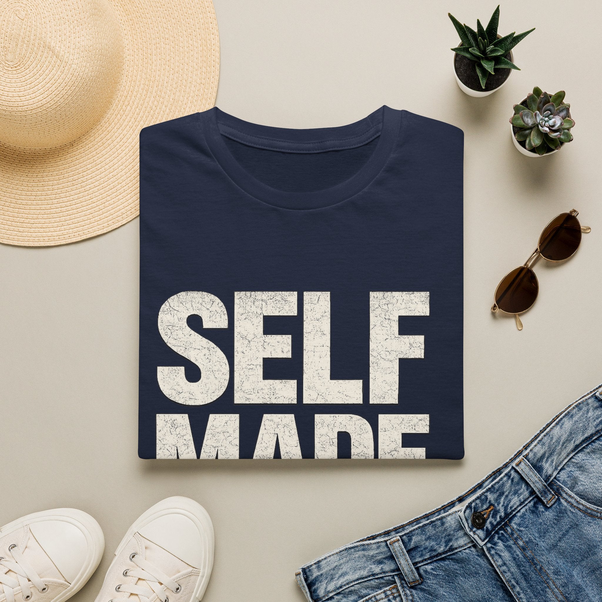 Self Made Graphic T‑Shirt — Motivational 'SELF MADE' Design