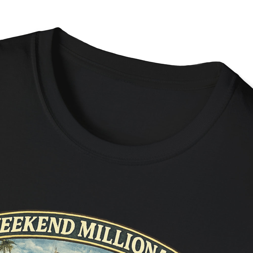 Weekend Millionaire Yacht Club T-Shirt – Funny Beach Vacation Tee