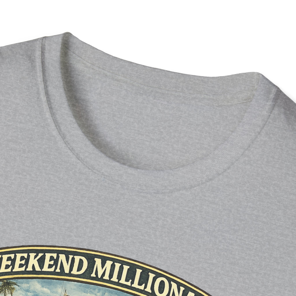 Weekend Millionaire Yacht Club T-Shirt – Funny Beach Vacation Tee