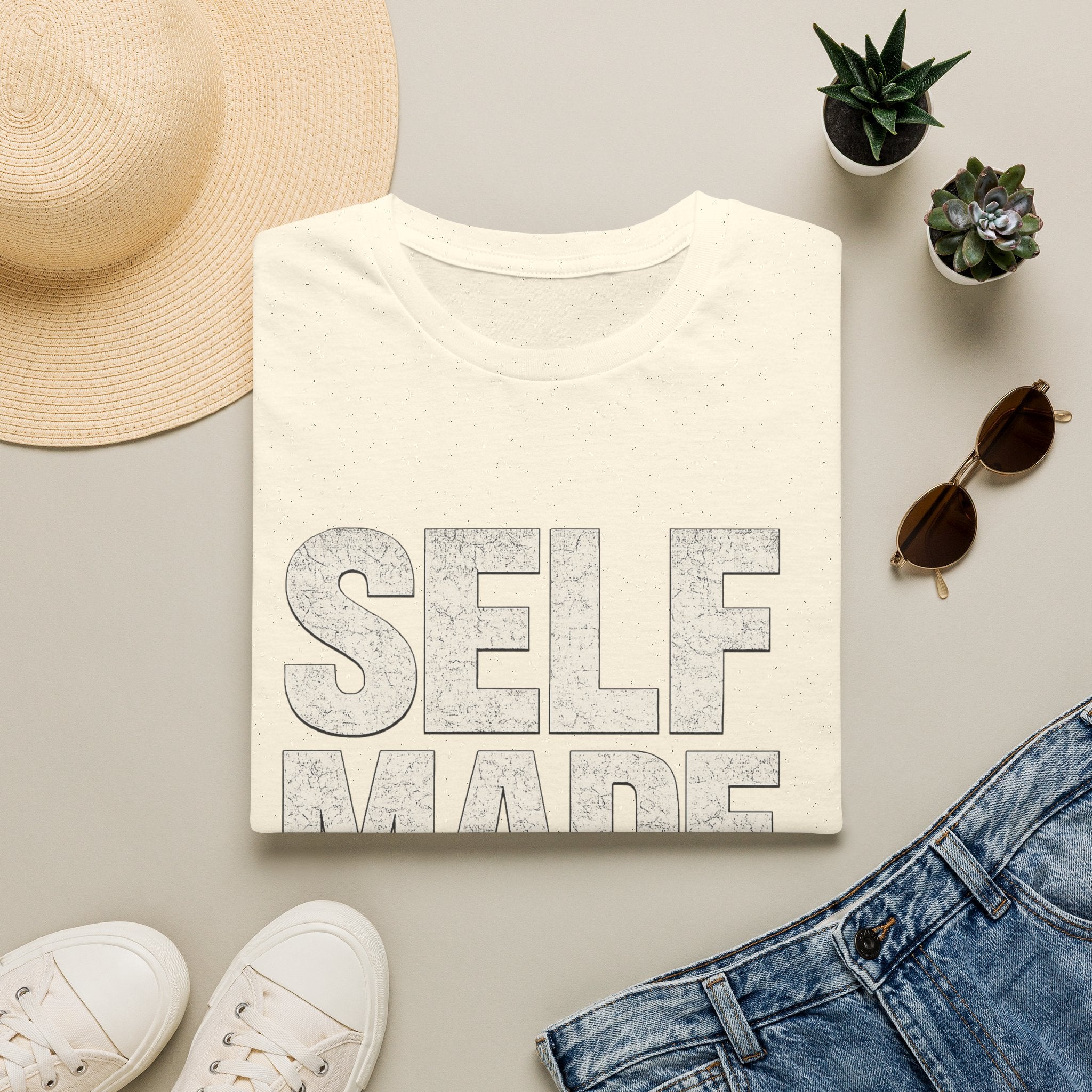 Self Made Graphic T‑Shirt — Motivational 'SELF MADE' Design