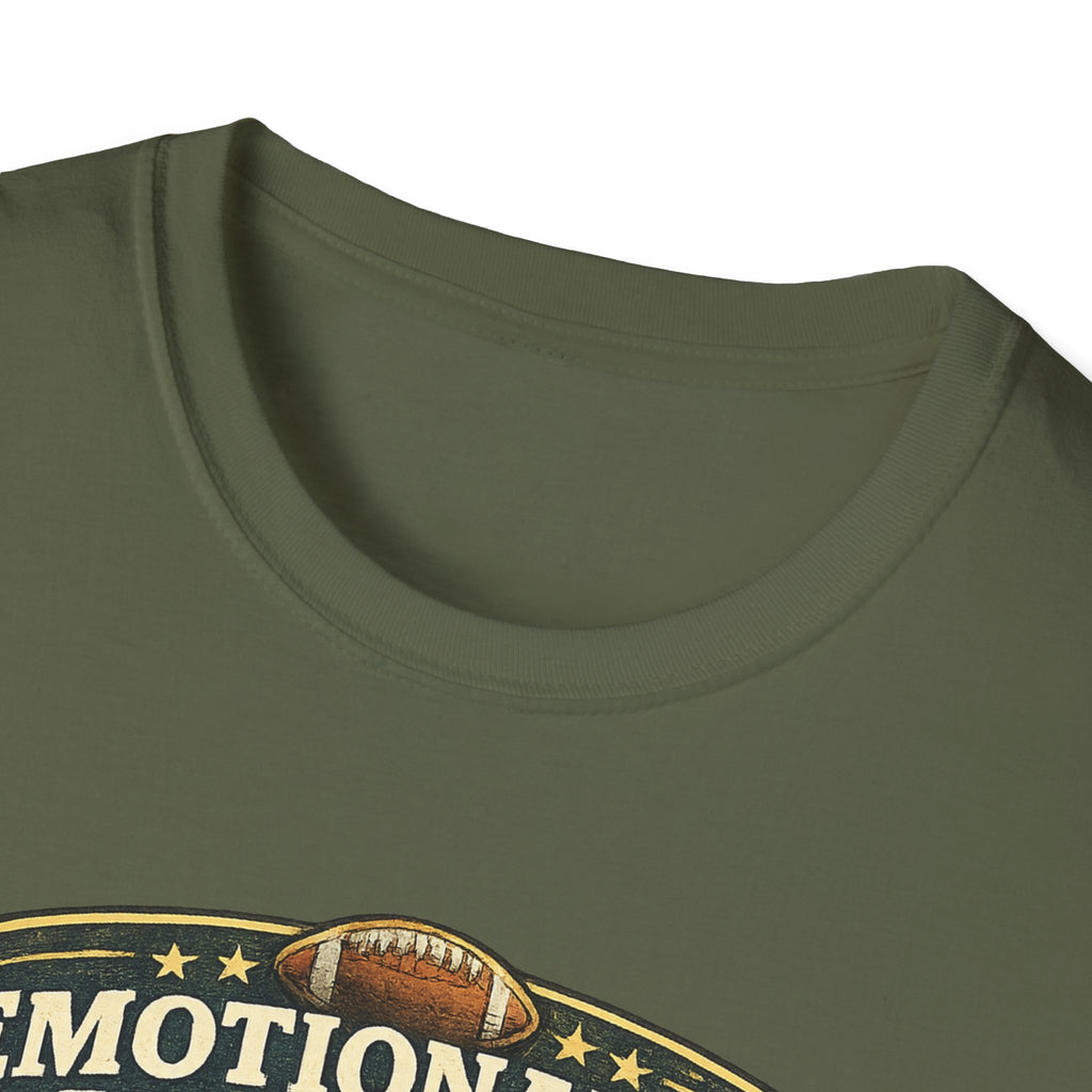 Emotionally Available Until Football Starts T-Shirt — Funny Football Fan Tee