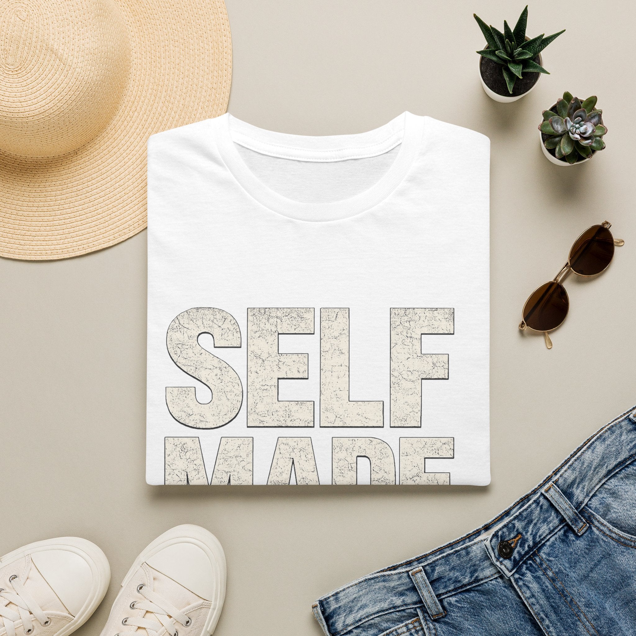 Self Made Graphic T‑Shirt — Motivational 'SELF MADE' Design
