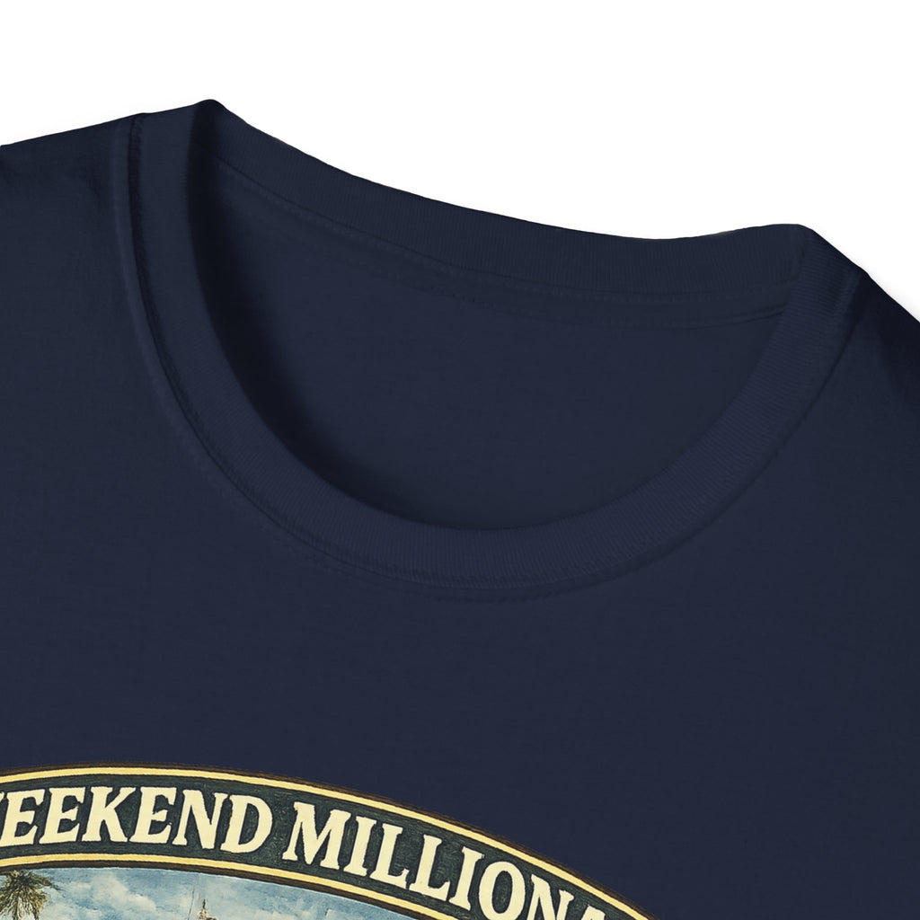 Weekend Millionaire Yacht Club T-Shirt – Funny Beach Vacation Tee