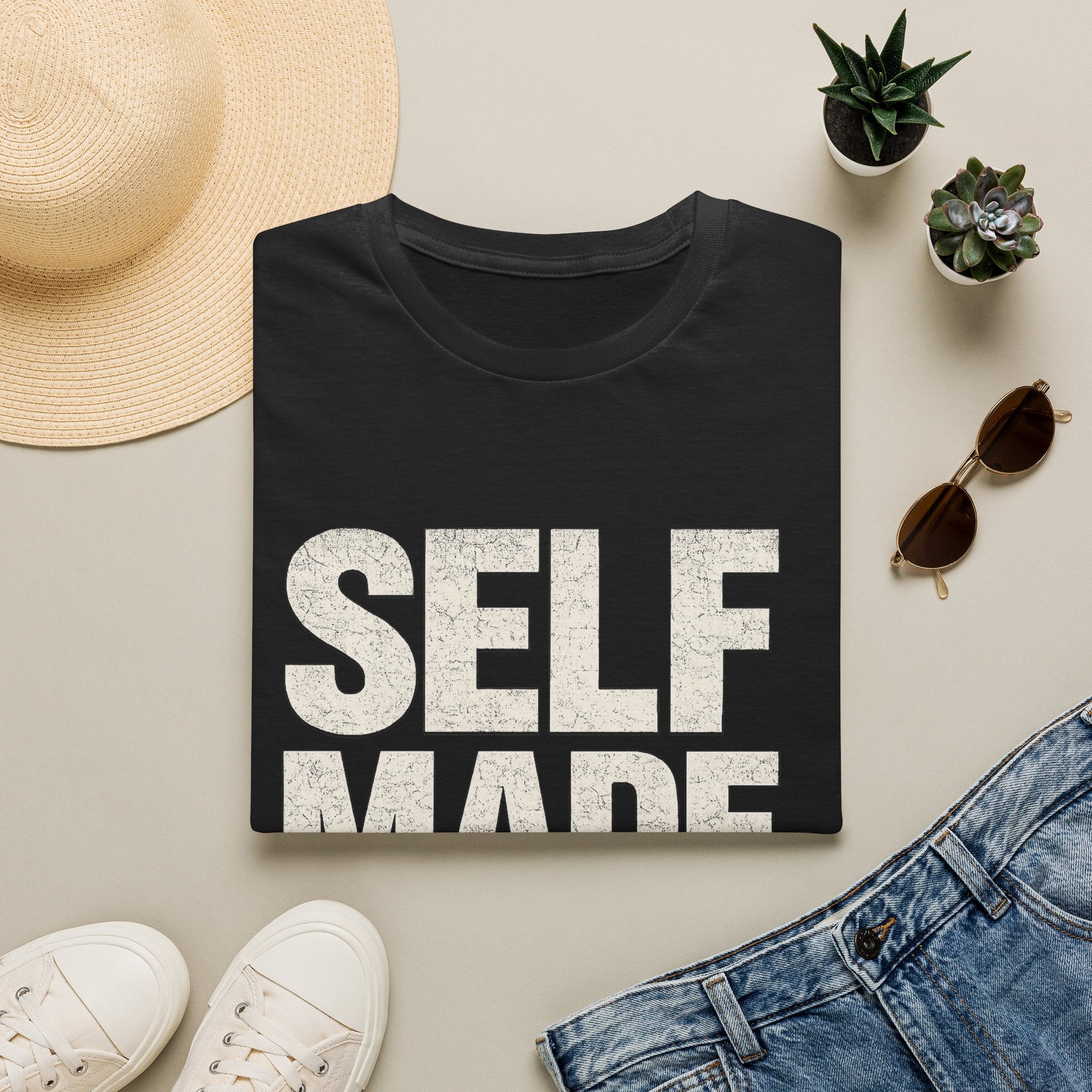 Self Made Graphic T‑Shirt — Motivational 'SELF MADE' Design